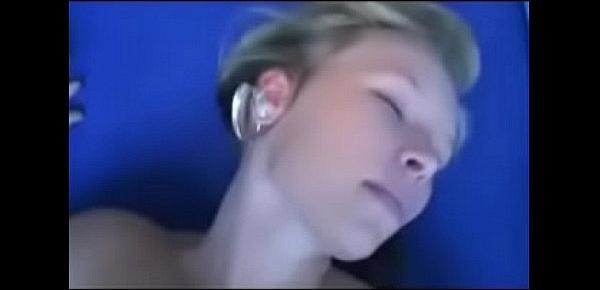  German Blonde GF Banged In Front Of Webcam